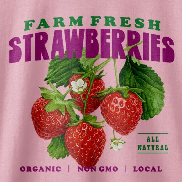 Peaches Records Strawberries Music Logo Retro Album Graphic Fan Style T-Shirt - Picture 2 of 5